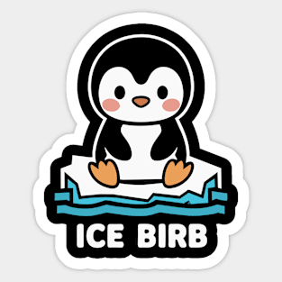 Icebound Penguin Sticker